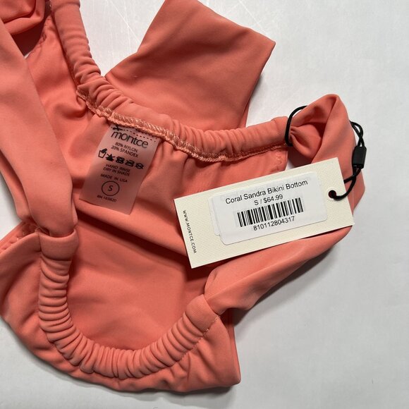 Montce Sandra Bikini Bottoms in Coral - Picture 5 of 5